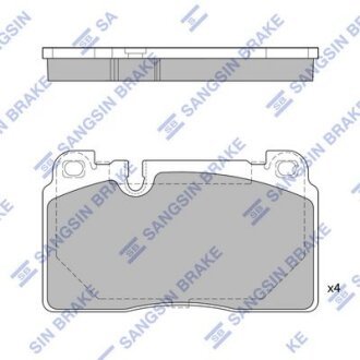 Колодки гальмівні передні Audi Q5 (8R) (12-), Porsche Macan (14-) HI-Q Hi-Q (SANGSIN) SP1960