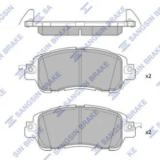 Колодки тормозные передние Toyota Yaris (19-) Hi-Q (SANGSIN) SP1974