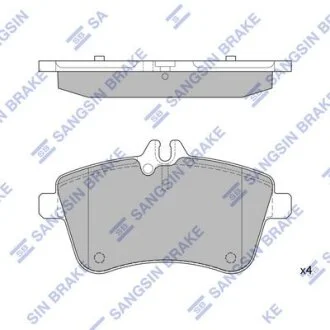 Колодки гальмівні передні MB A (W169) (04-), B180 (W245) (05-) HI-Q Hi-Q (SANGSIN) SP1989