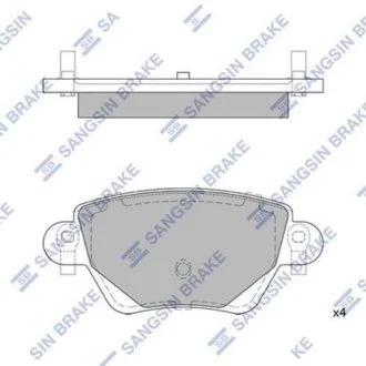 Комплект гальмівних колодок - дискові Hi-Q (SANGSIN) SP2031