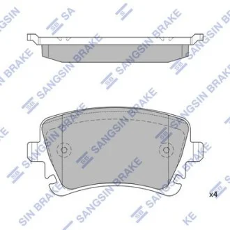 Тормозные колодки кт. Hi-Q (SANGSIN) SP2112-R
