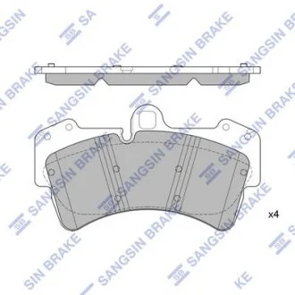 Колодки тормозные передние Audi Q7 (4L) (06-), VW Touareg (7LA,7L6,7L7) (07-), P Hi-Q (SANGSIN) SP2197