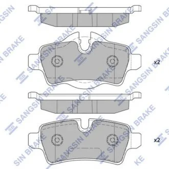 Колодки гальмівні задні Mini Cooper (07-) HI-Q Hi-Q (SANGSIN) SP2246