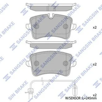 Колодки тормозные задние (дисковые) Audi A4, A6, A7 (DISC SIZE 330mm) Hi-Q (SANGSIN) SP2317