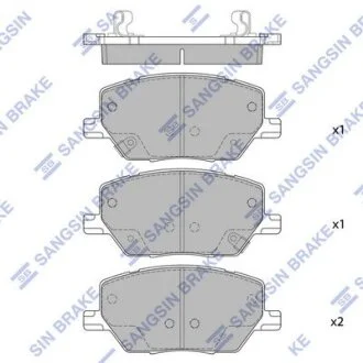 Колодки тормозные передние Fiat 500X (16-), Jeep Renegade (15-), Jeep Compass (2 Hi-Q (SANGSIN) SP4006
