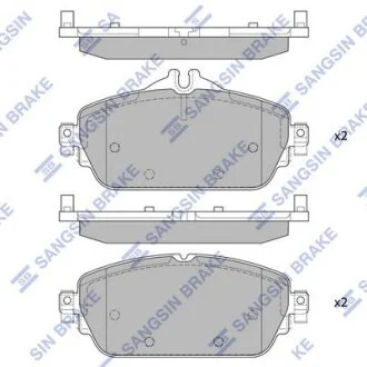 Колодки тормозные передние MB C180, C200 (W205) (13-) Hi-Q (SANGSIN) SP4044