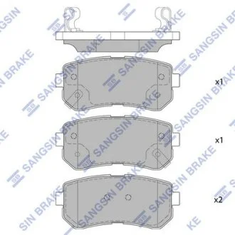 Колодки тормозные задние Hyundai ix20 (08-) Hi-Q (SANGSIN) SP4113