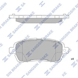 Комплект гальмівних колодок Hi-Q (SANGSIN) SP4138
