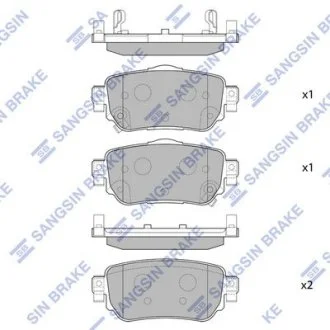 Комплект тормозных колодок. Hi-Q (SANGSIN) SP4140