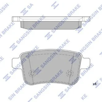 Комплект гальмівних колодок Hi-Q (SANGSIN) SP4158