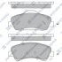 Колодки тормозные передние Citroen C4 Cactus (14-), C-Elysee (12-) Hi-Q (SANGSIN) SP4208 (фото 1)