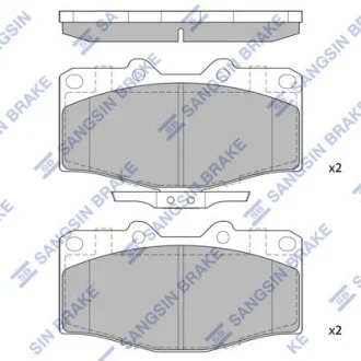 Колодки гальмівні передні Toyota HiLux VI (N1)(-06)  HI-Q Hi-Q (SANGSIN) SP4245