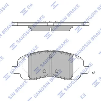 Комплект гальмівних колодок Hi-Q (SANGSIN) SP4276
