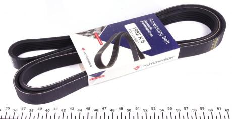 Ремінь генератора (поліклиновий) HUTCHINSON 1982 K 6