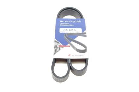 Ремень поликлиновой 6PK989S HUTCHINSON 989 SK 6