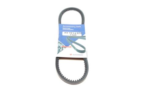 Ремінь генератора (клиновий) HUTCHINSON AV 10 LA 670