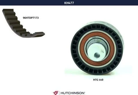 Комплект ГРМ Renault Kangoo, Logan 1.6 (08-) Hutchinson HUTCHINSON KH477