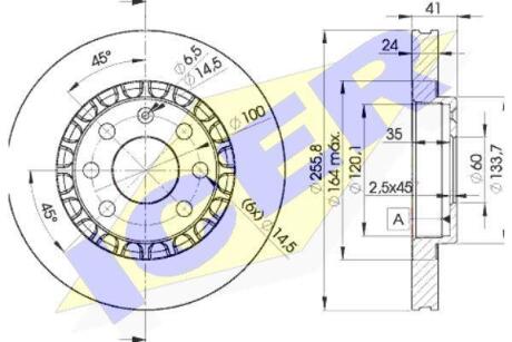 Диск гальмівний ICER 78BD9042-2