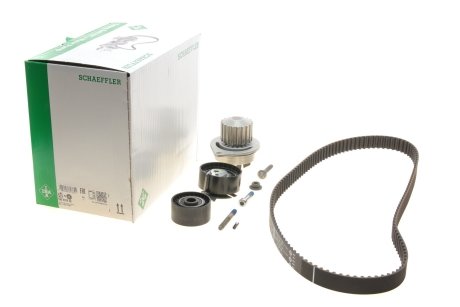 Комплект ГРМ, ремень+ролик+помпа INA 530 0379 30