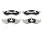Колодки тормозные передние Jeep Cherokee, Grand Cherokee, Wrangler I, II/KIA Carnival I, II (-08) JAPKO 50057 (фото 1)