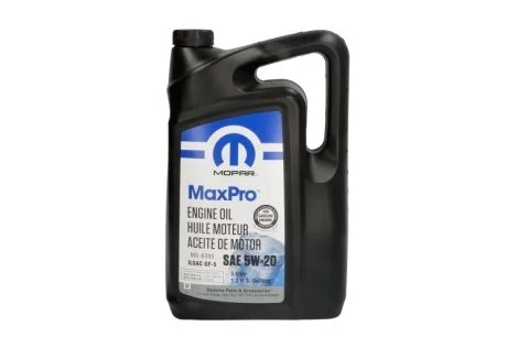 Олива моторна Chrysler Mopar MaxPro 5W-20, 5л. JEEP/CHRYSLER/DODGE 68518203AA