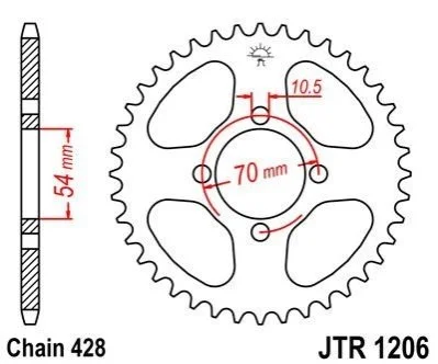 Зірка MOTO JT MOTO 111-347-42 (фото 1)