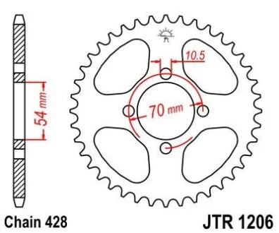 Зірка MOTO JT MOTO 111-347-42