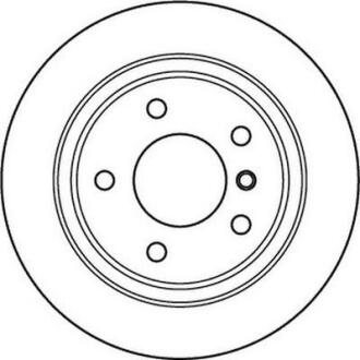 Гальмівний диск зад. BMW 3 (E46) 97-06 (294*59,2) компл. 2шт Jurid 562094JC