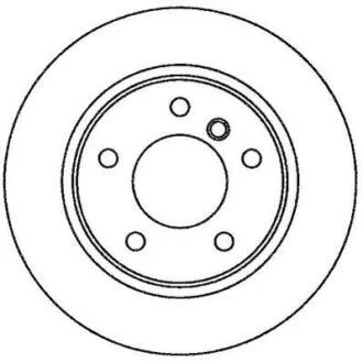 Гальмівний диск зад. BMW 1: Е81/Е87 03-13 (280*66) компл. 2шт Jurid 562259JC