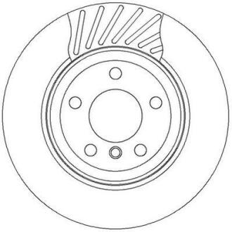 Гальмівний диск зад. BMW X3 (E83) 03- 11 (320*79,5) компл. 2шт Jurid 562327JC