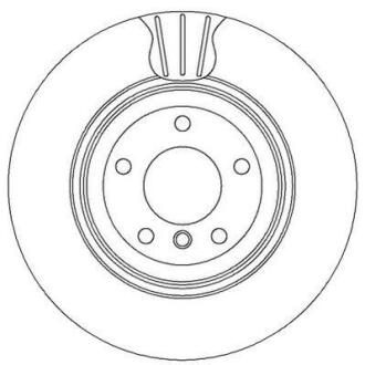 Гальмівний диск зад. BMW 3 (E90/E91) 04-12 (336*67) компл. 2шт Jurid 562334JC