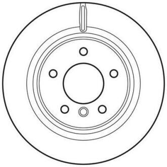 Гальмівний диск зад. BMW 1 (E82/E88) 06-13 (300*76) компл. 2шт Jurid 562786JC