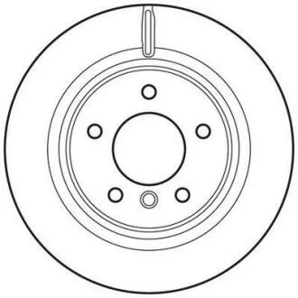 Гальмівний диск зад. BMW 1 (E82/E88) 06-13 (300*76) компл. 2шт Jurid 562786JC