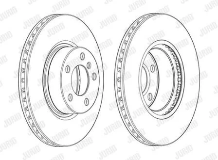 Гальмівний диск пер. BMW X3 (F25)/X4 (F26) 10-18 (328*73,1) Jurid 562891JC-1