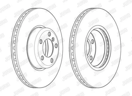 Гальмівний диск пер. BMW 1 (F20)/3 (F30/F31/F80) 11-19 (340*73,2) Jurid 562979JC-1