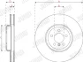 Гальмівний диск пер. BMW 5: (F10/F11/F12)/6: F06/7: (F01/F02/F03/F04)) (374*66) П.` Jurid 563284JC-1 (фото 3)