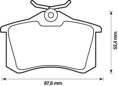 Гальмівні колодки зад. Caddy III/Golf V/Audi A4 03- (TRW) Jurid 571906D