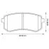 Гальмівні колодки зад. Hyundai Accent/Kia Rio/Ceed 05- (mando) Jurid 572527J (фото 1)