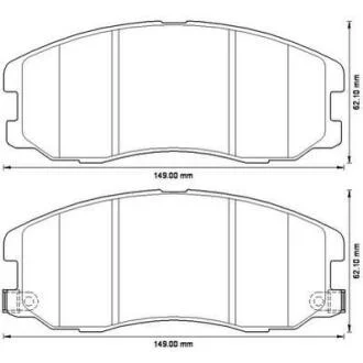 Гальмівні колодки пер. Captiva 06- (Mando) Jurid 572570J