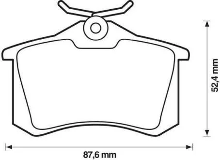 Гальмівні колодки зад. A4/A6/A8 /C4/C8/Partner/Fabia/Octavia (TRW) Jurid 573032J