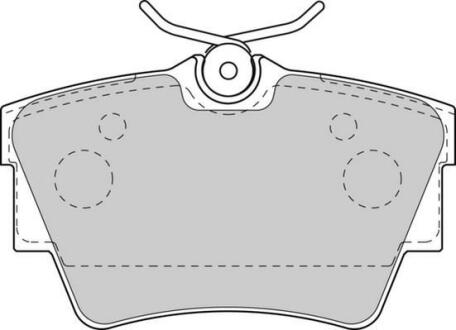 Гальмівні колодки зад. Trafic/Vivaro 01- Jurid 573059J