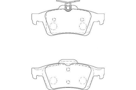Гальмівні колодки зад. Focus 04-/Kuga 12- (ATE) Jurid 573186D