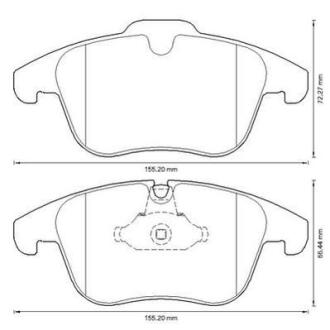 Гальмівні колодки пер. C5 08-/407 04-11/508 10-18 (ATE) Jurid 573311J