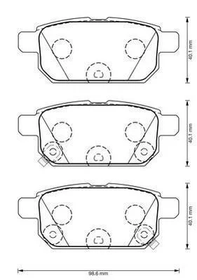 Гальмівні колодки зад. Baleno 16-/Swift 10-/Vitara 15- Jurid 573384J (фото 1)