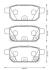 Гальмівні колодки зад. Baleno 16-/Swift 10-/Vitara 15- Jurid 573384J (фото 1)