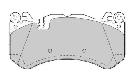 Гальмівні колодки пер. C205/W204/W205/W222/X166/X253/X290 (Brembo) Jurid 573425J