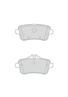 Гальмівні колодки зад. C292/W166/X166 (TRW) Jurid 573466J