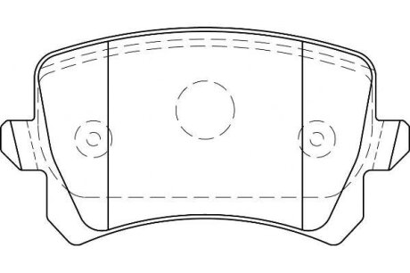 Гальмівні колодки зад. A6 C6 04-/Journey 08-/Passat B6/B7 05-/Tiguan 07- (TRW) Jurid 573667J