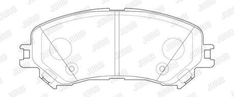 Гальмівні колодки пер. Gr. Scenic IV/Megane IV 15- (SUMITOMO) Jurid 573673J