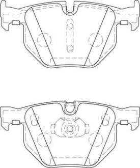 Гальмівні колодки зад. BMW X5/X6 07- (ATE) Jurid 573744J